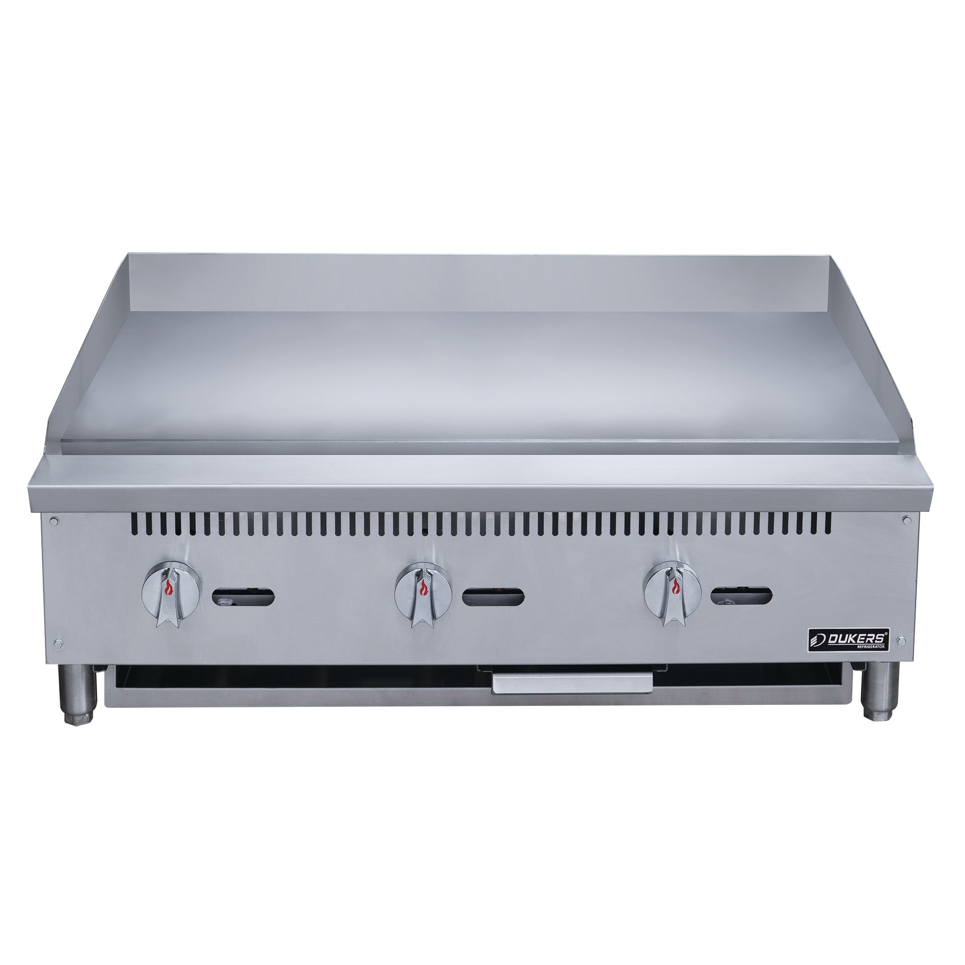 New Dukers DCGM36 36 in. W Flat Top Griddle with 3 Burners