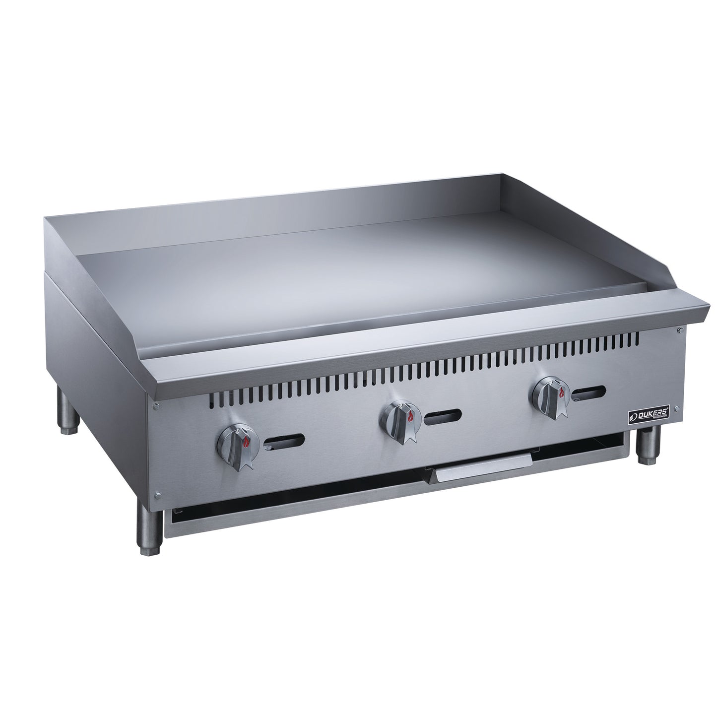 New Dukers DCGMA36 36 in. W Flat Top Griddle with 3 Burners