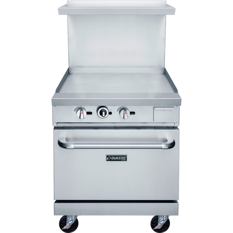 New Dukers DCR24-GM 24″ Gas Range with 24″ Flat Top Griddle