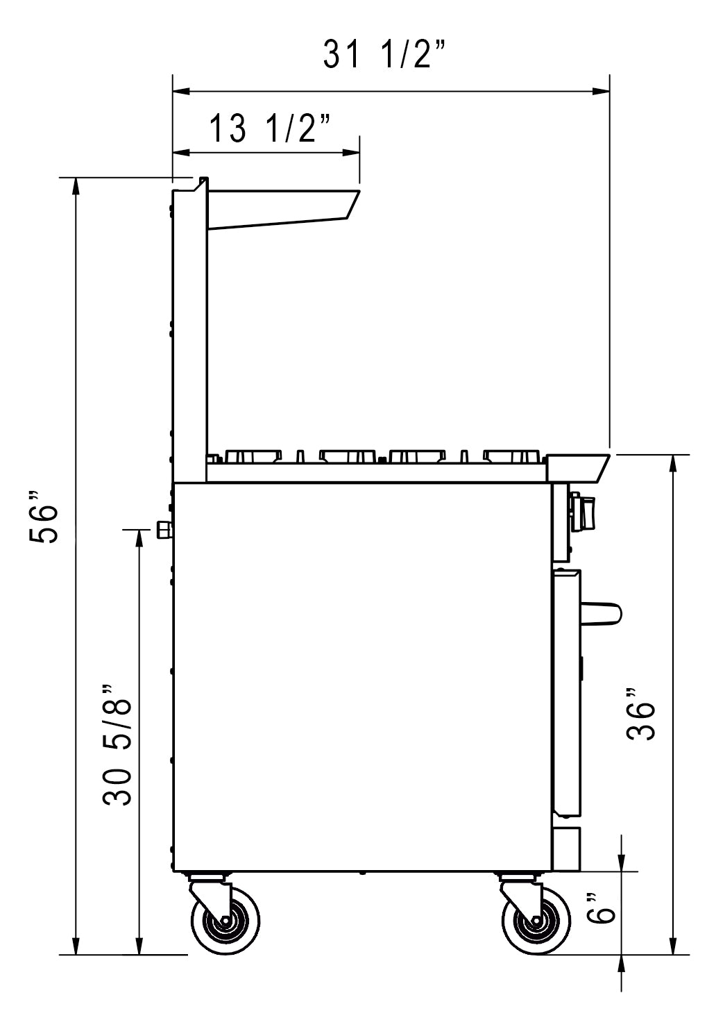 New Dukers DCR60-10B 60″ Gas Cooktop Range with Ten (10) Open Burners