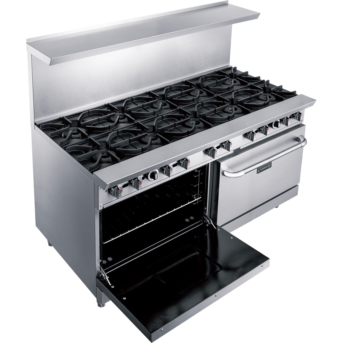 New Dukers DCR60-10B 60″ Gas Cooktop Range with Ten (10) Open Burners