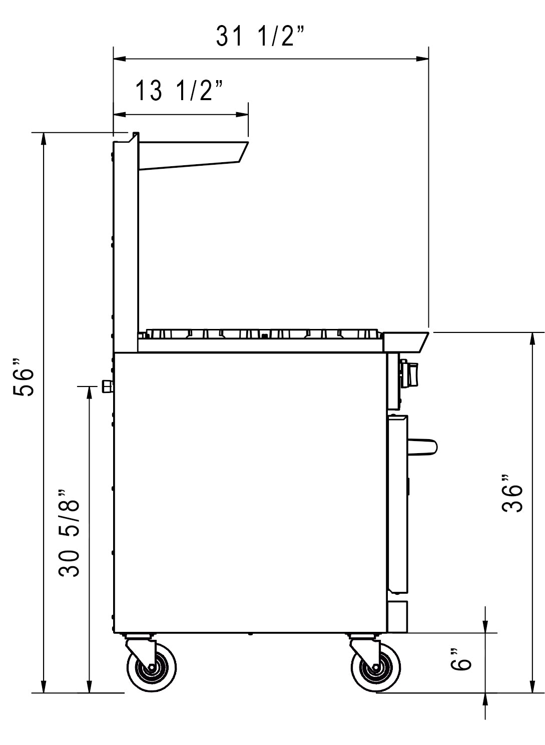 New Dukers DCR60-6B24GM 60″ Gas Range with Six (6) Open Burners & 24″ Flat Top Griddle