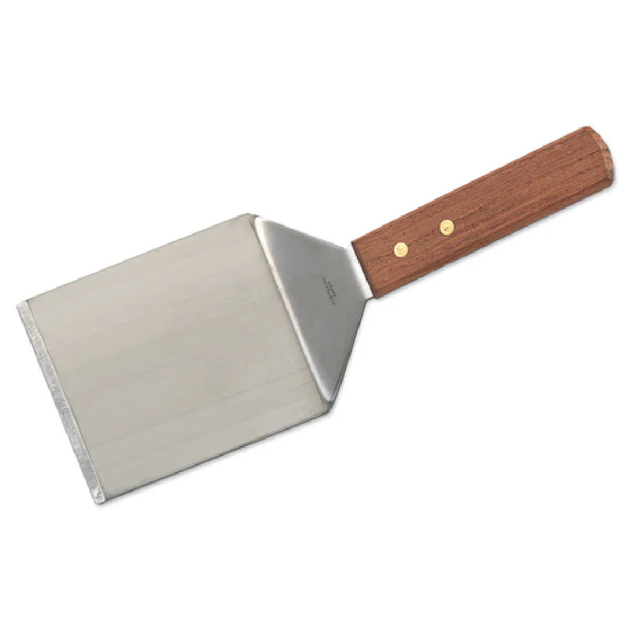New Browne Turner, Solid, Stiff, Wood Handle, L-13"/33cm, Blade-5x6"/12.7x15.2cm, Stainless (574318)