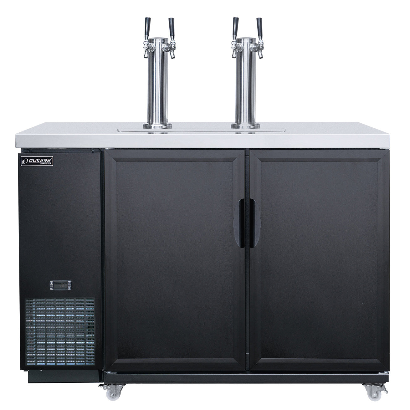 New Dukers DKB48-M2 Dual Tap Kegerator