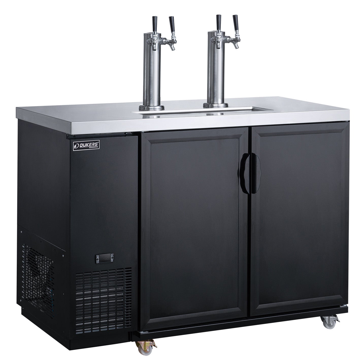 New Dukers DKB48-M2 Dual Tap Kegerator