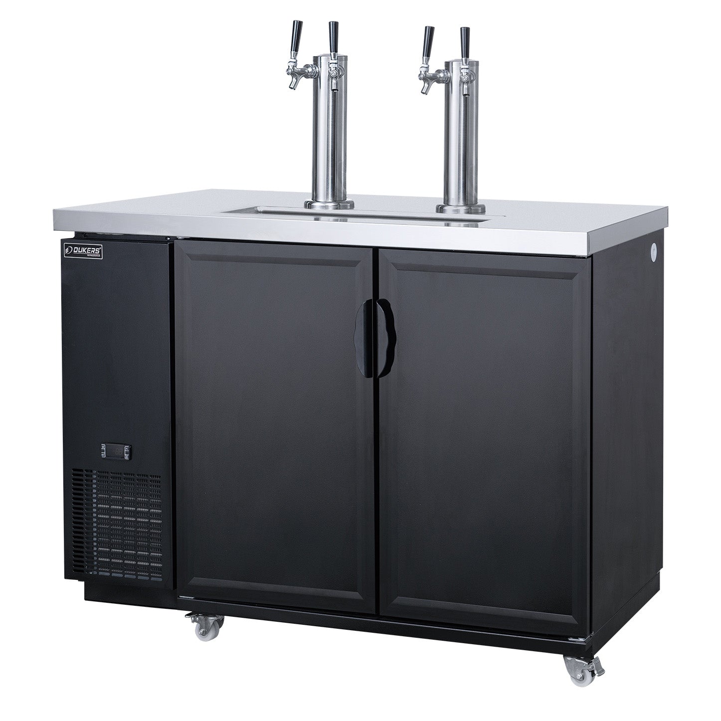 New Dukers DKB48-M2 Dual Tap Kegerator