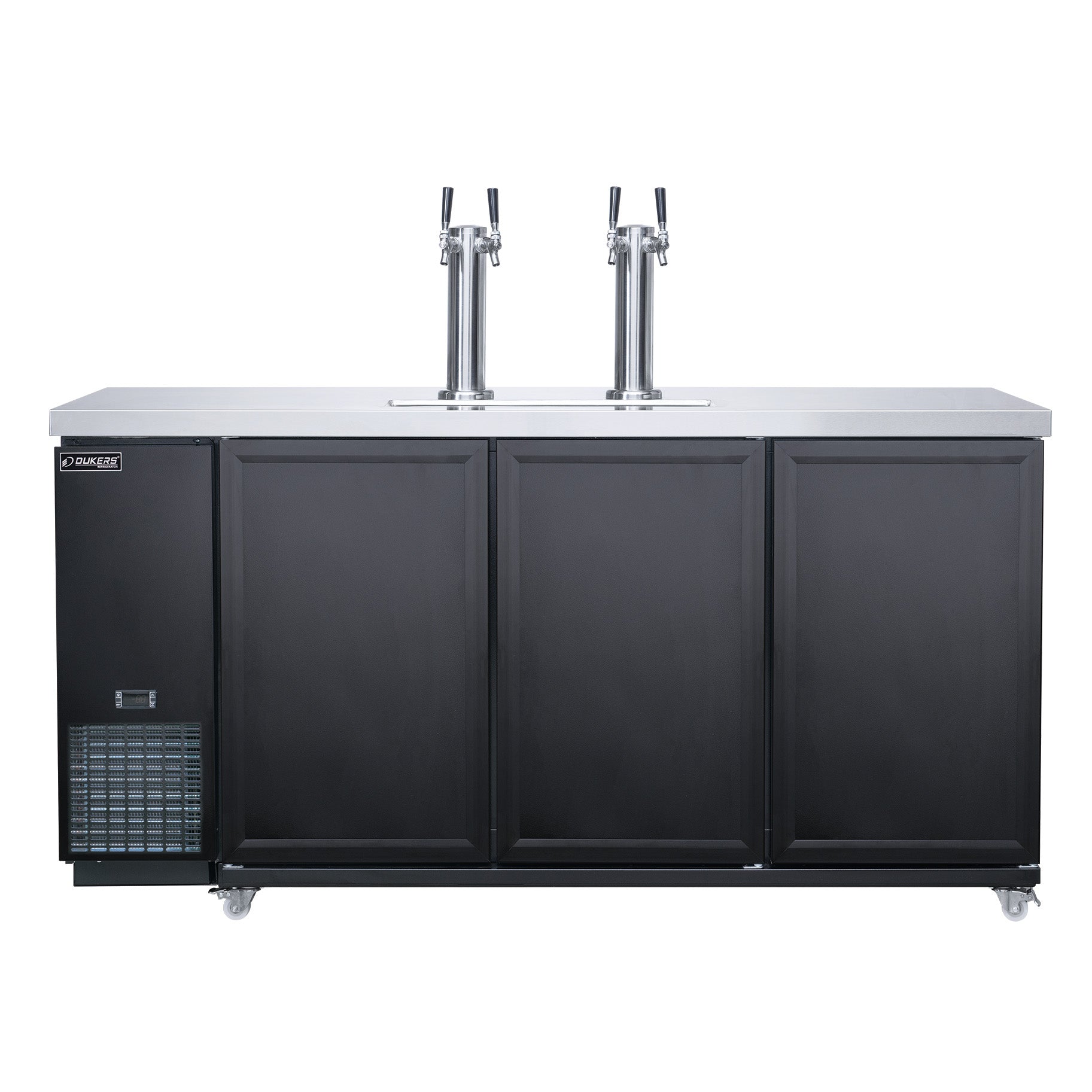 New Dukers DKB72-M3 Double Tap Kegerator