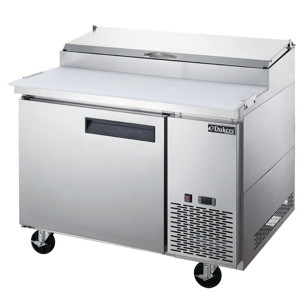 New Dukers DPP44-6-S1 Commercial Single Door Pizza Prep Table Refrigerated