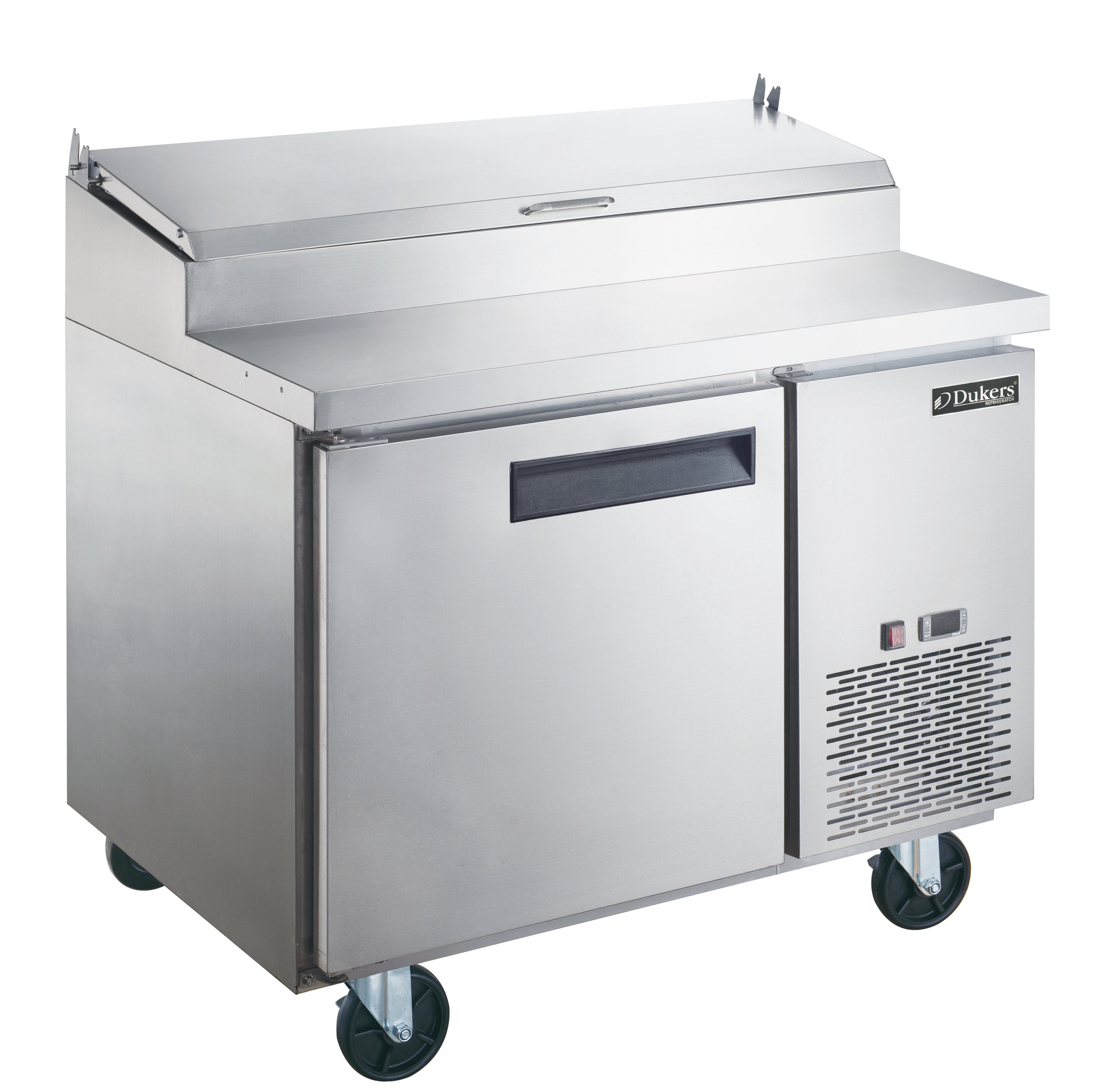 New Dukers DPP44-6-S1 Commercial Single Door Pizza Prep Table Refrigerated