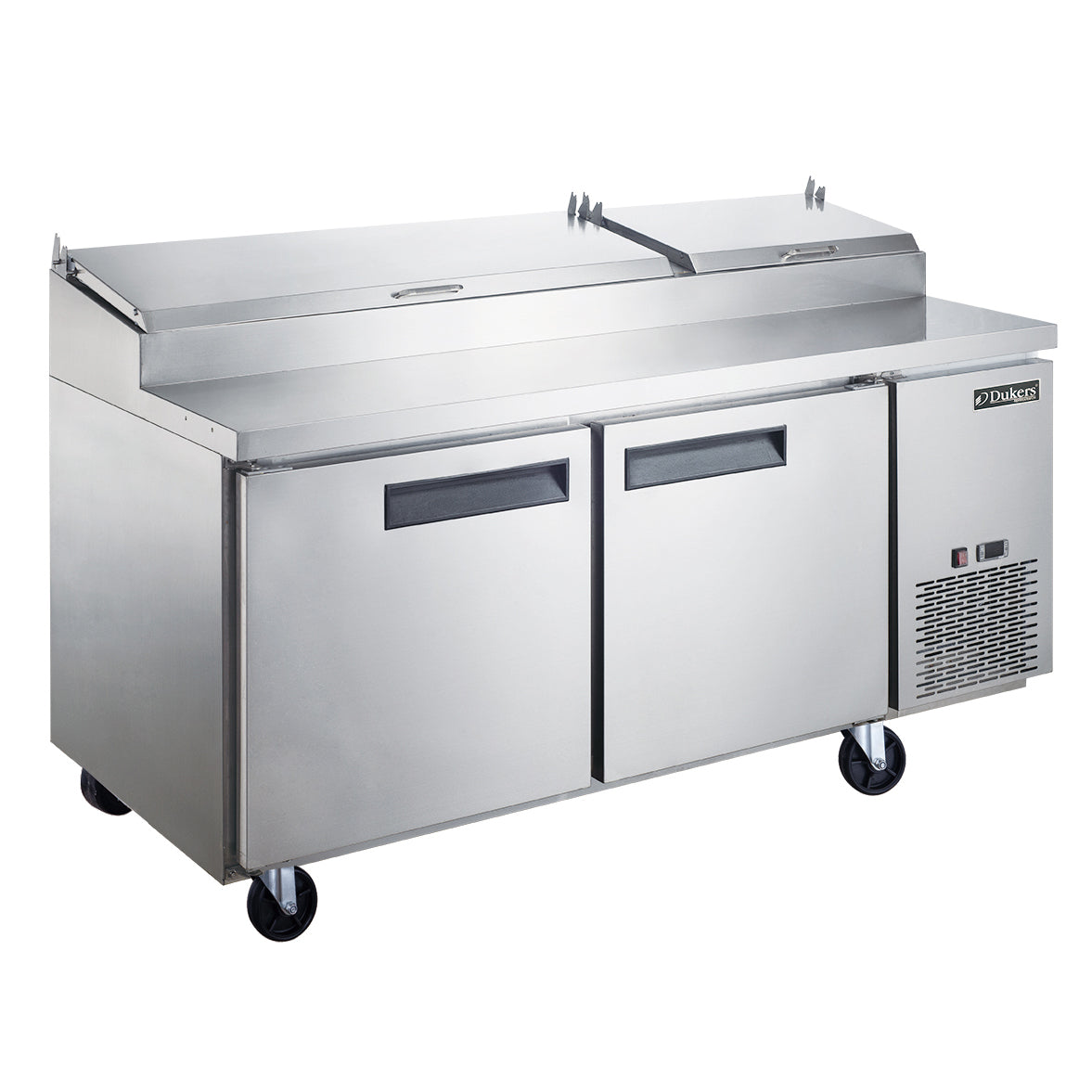 New Dukers DPP70-9-S2 Commercial 2-Door Pizza Prep Table Refrigerated