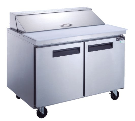 New Dukers DSP60-16-S2 2-Door Commercial Food Prep Table Refrigerated in Stainless Steel