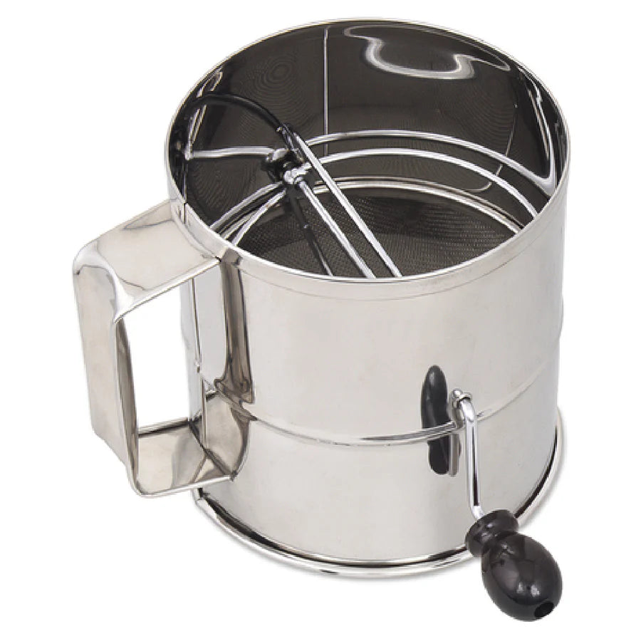 New Browne 8 cup Stainless Steel Rotary Flour Sifter (1260)