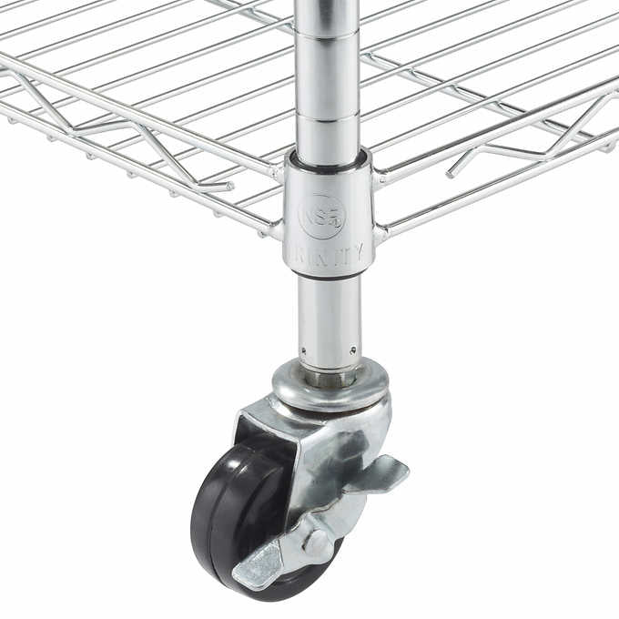 New TRINITY Basics EcoStorage 5-Tier Metal Shelving Rack