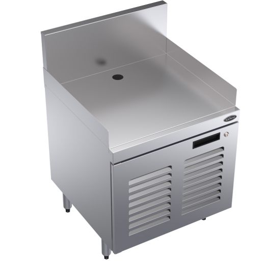 Like New Krowne KR24-PC24 Royal Series 24"L x 24"D P.O.S. Cabinet With Door And Side Splashes