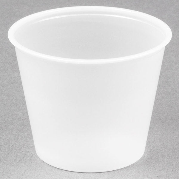 New Solo P550N 5.5 oz. Translucent Polystyrene Souffle / Portion Cup - 2500/Case C IP