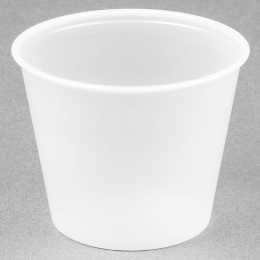 New Solo P550N 5.5 oz. Translucent Polystyrene Souffle / Portion Cup - 2500/Case C IP