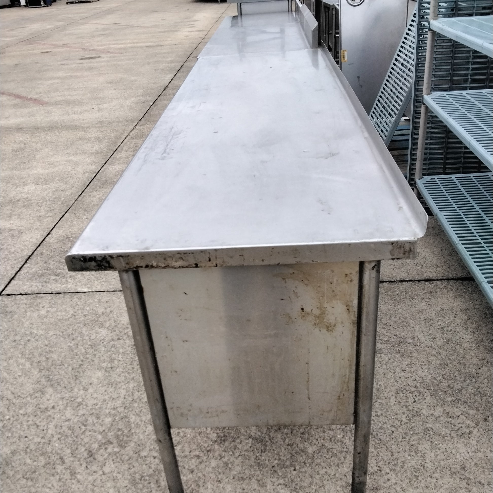 Used 96" Stainless Table - SS40 - Falcon Restaurant Supply - 2