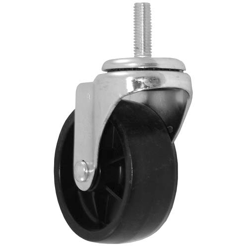 New 4" Swivel Threaded Stem Caster Wheel - 1/2" - 13 x 1 1/2" Stem, 240 lb. Capacity - Falcon Restaurant Supply - 1