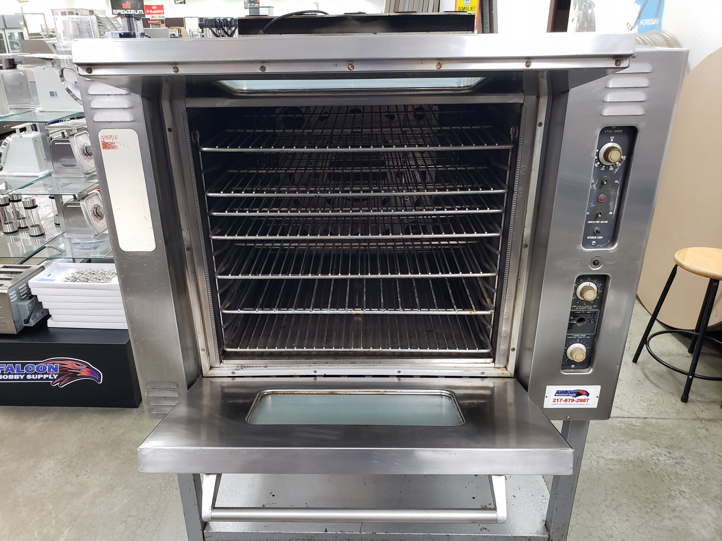 Market Forge 200 Full Size, Split Door, Natural Gas Convection Oven - Used