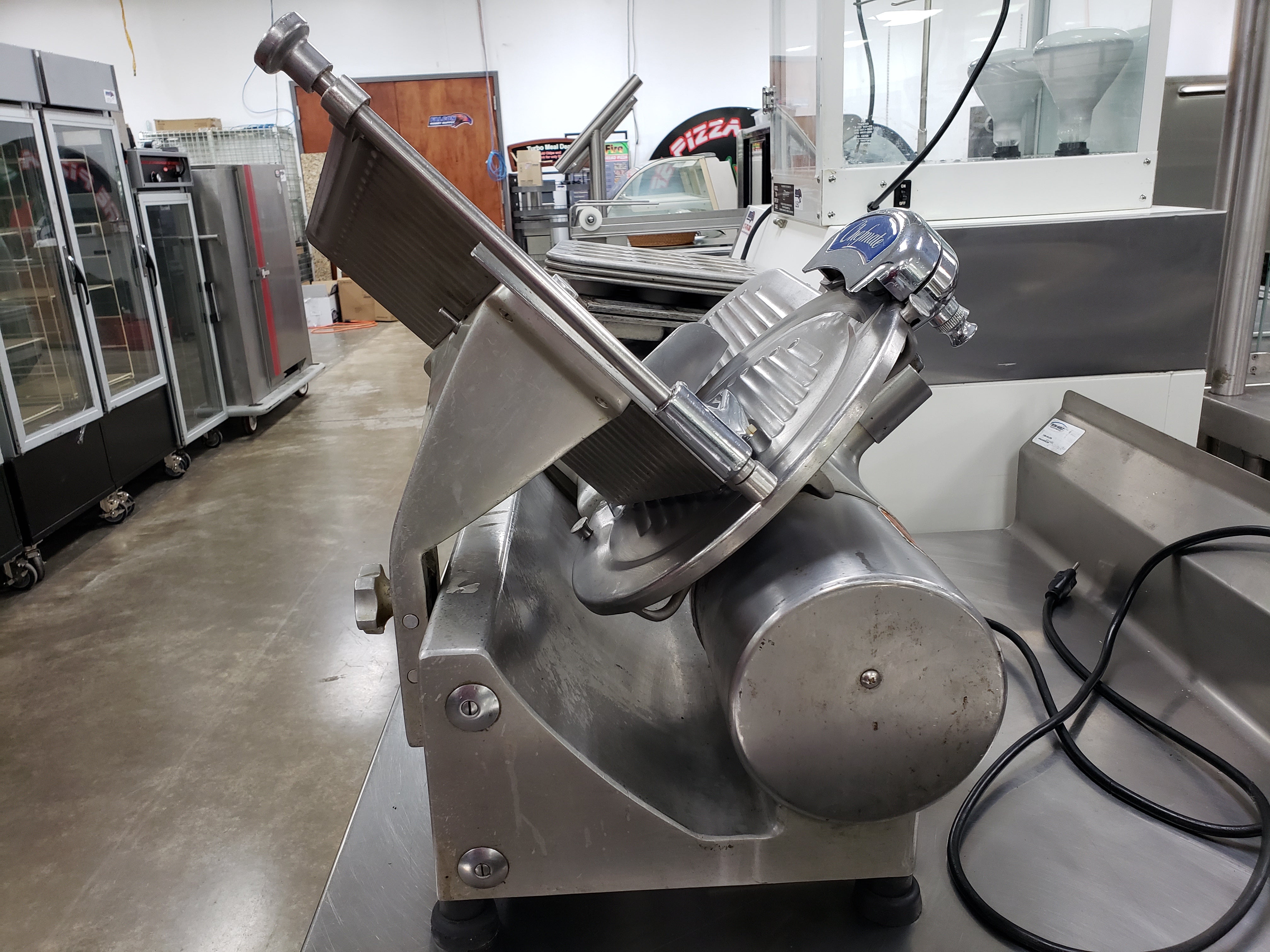 Used Globe Chefmate GC512 12" Manual Gravity Feed Slicer - 1/3 hp - 120V
