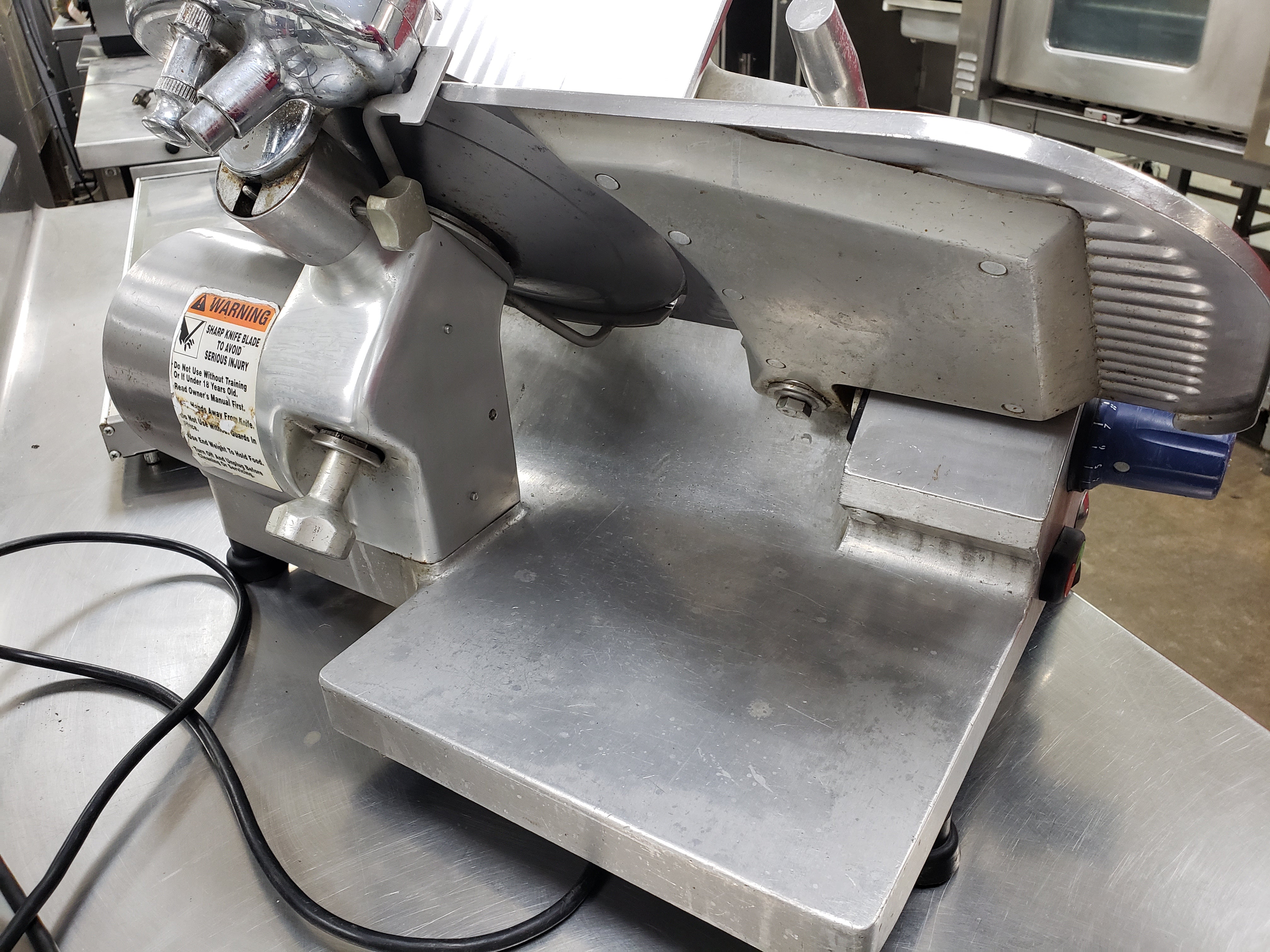 Used Globe Chefmate GC512 12" Manual Gravity Feed Slicer - 1/3 hp - 120V