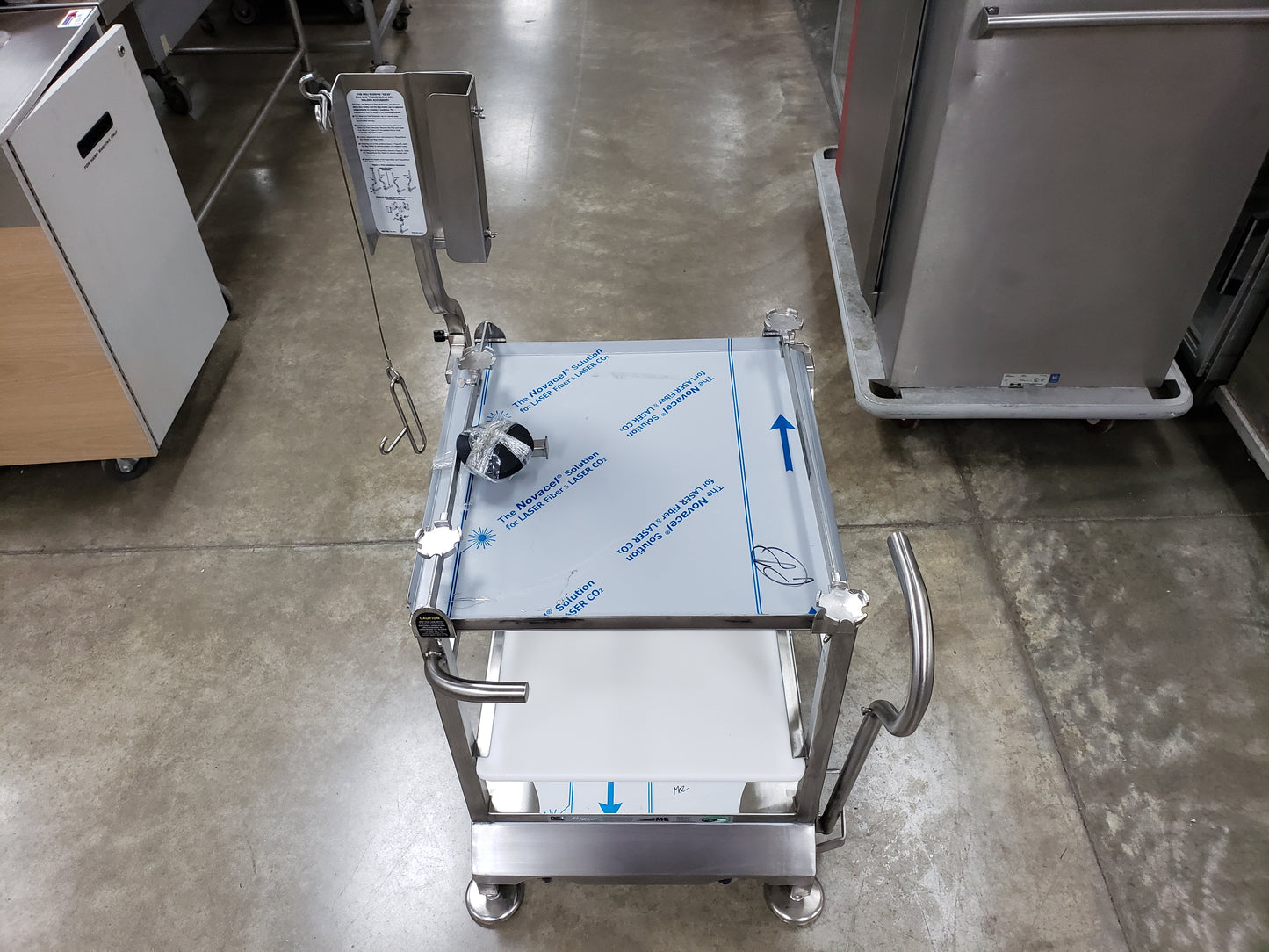 New M&E Deli Buddy Mobile Stainless Steel Cart with Casters