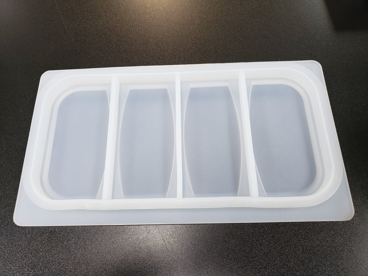 New Ever-Ocean SW013 1/3 Food Pan Silicone Lids Package of 4