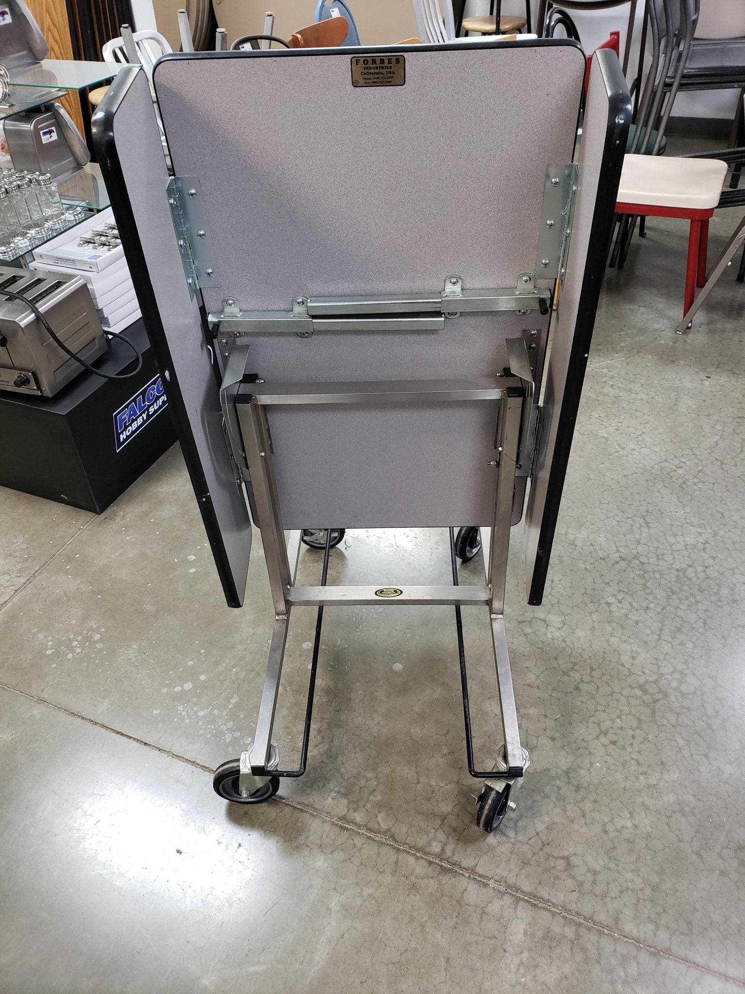 Used Forbes 4962 - WDS - Folding Service Table, Laminate - Falcon Restaurant Supply - 2