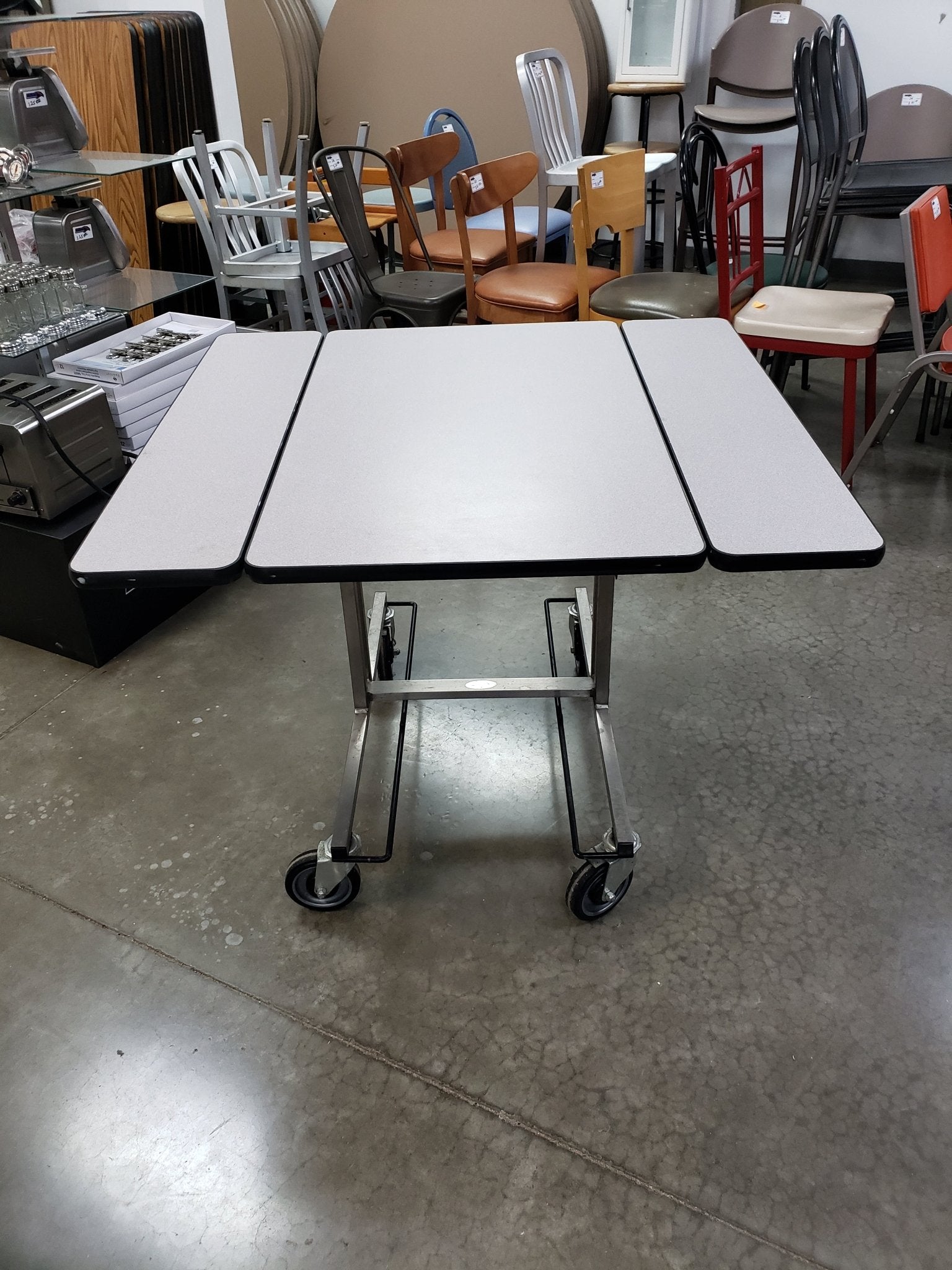 Used Forbes 4962 - WDS - Folding Service Table, Laminate - Falcon Restaurant Supply - 3