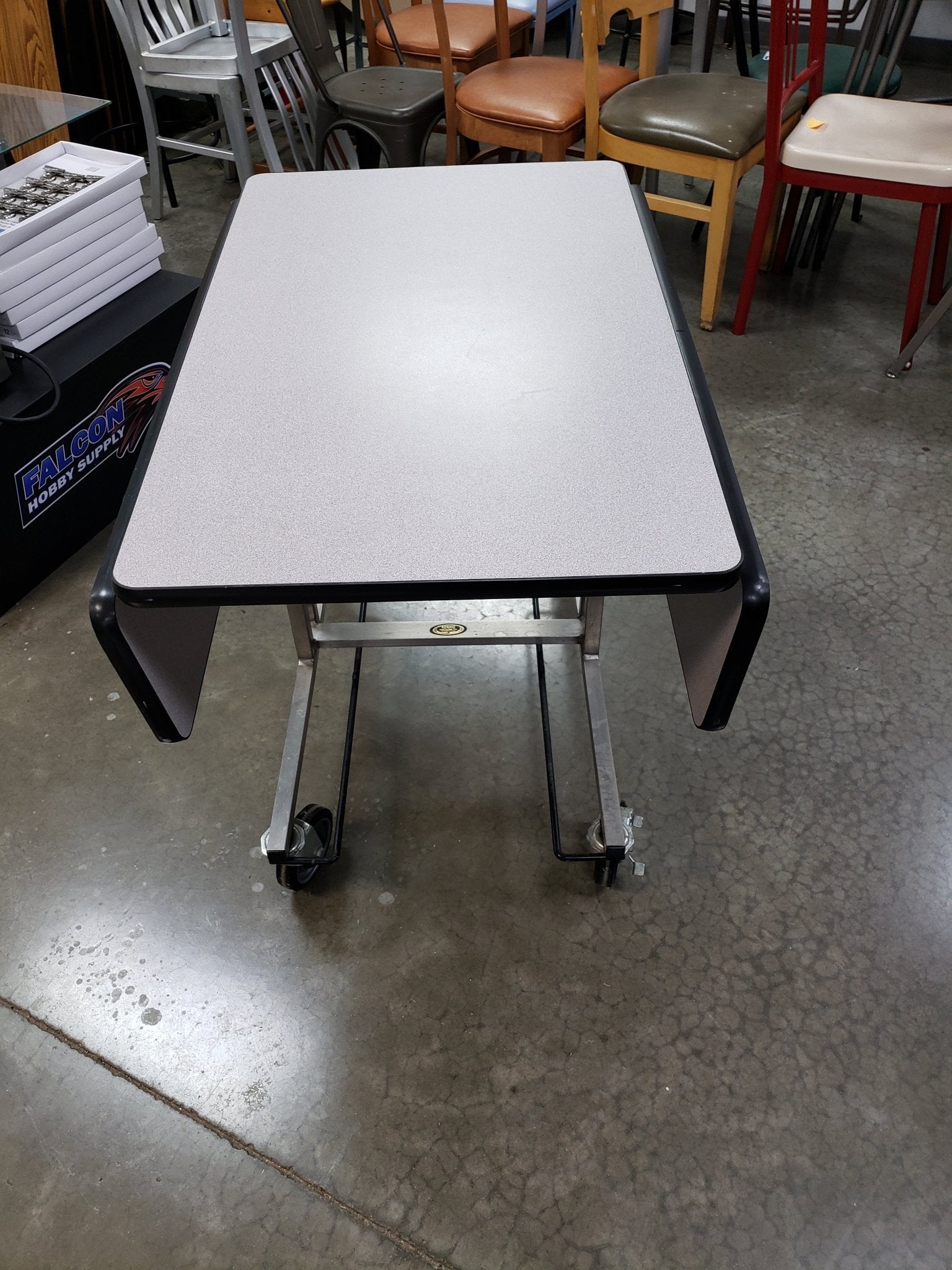 Used Forbes 4962 - WDS - Folding Service Table, Laminate - Falcon Restaurant Supply - 4
