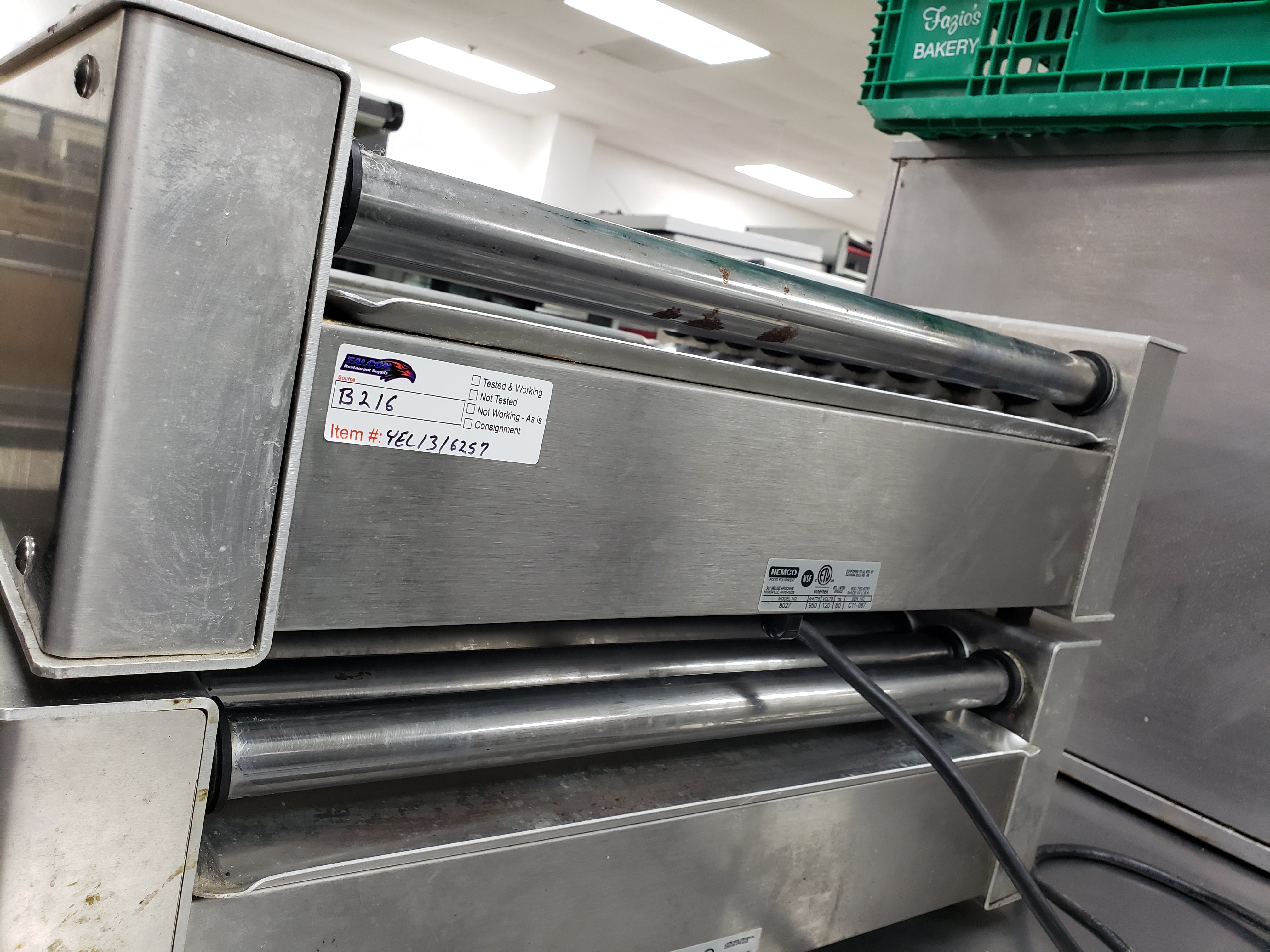 Used Nemco 8027 Hot Dog Roller Grill - 27 Hot Dog Capacity (110V)