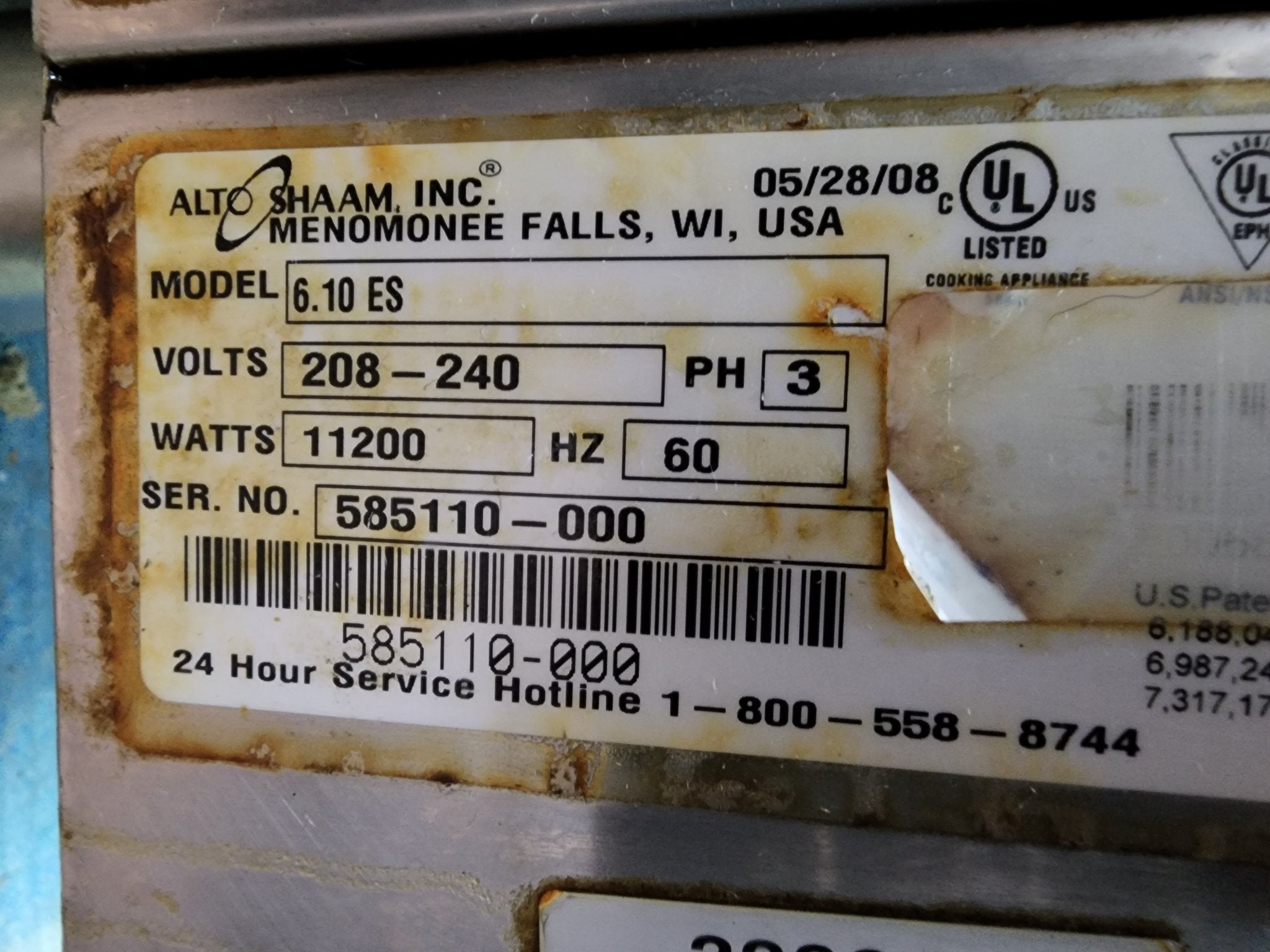 Used Alto Shaam - 6.10 ES Combitherm Steamer Convection Combi Oven 220V 3 Phase