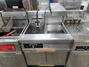 Used Frymaster Electric Fryer AutoLift Dump Station & Filtration Fry Master 208V 3 Phase