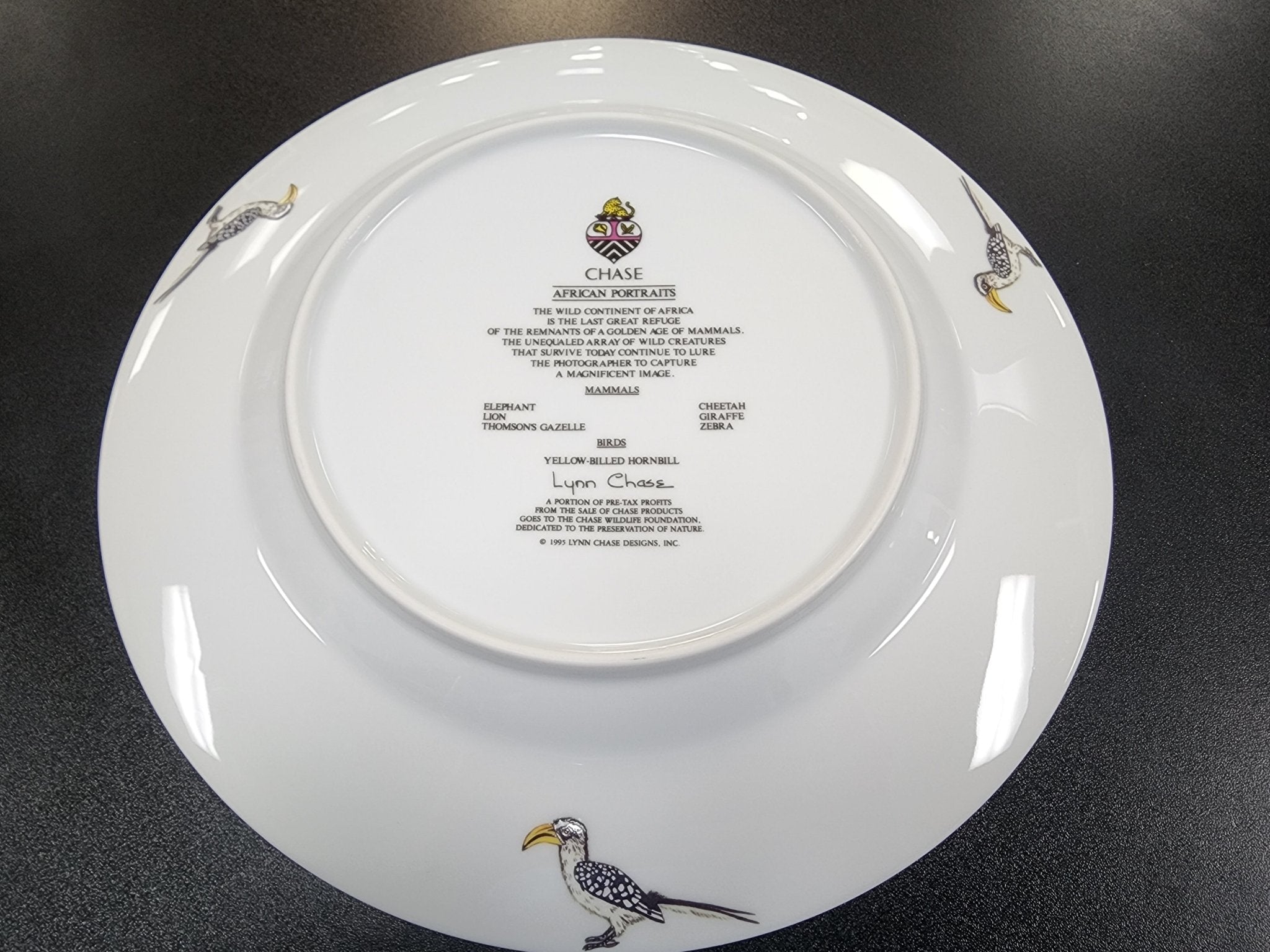 Used Lynn Chase AFRICAN PORTRAITS Service Plate - Falcon Restaurant Supply - 2