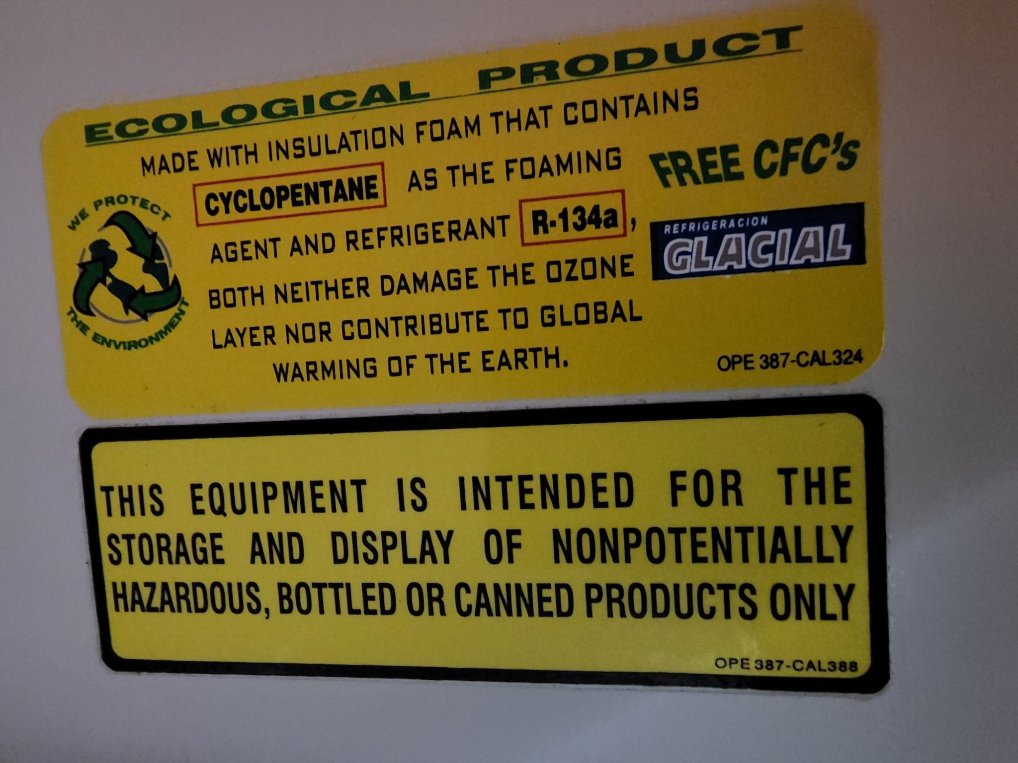 Used Ecological Glacial Mini Refrigerator