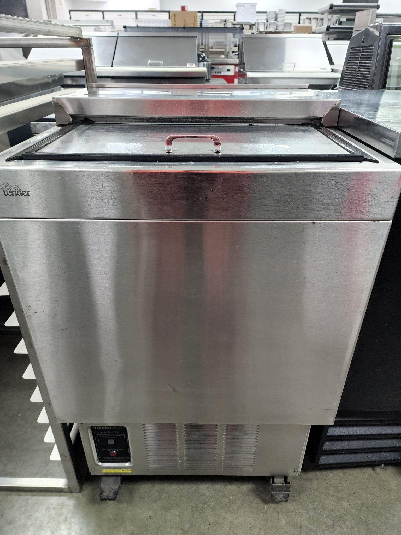 Used Glastender MF24-S2 - Underbar Glass Froster, 24"W X 24"D, Self-contained Refrigeration 120V
