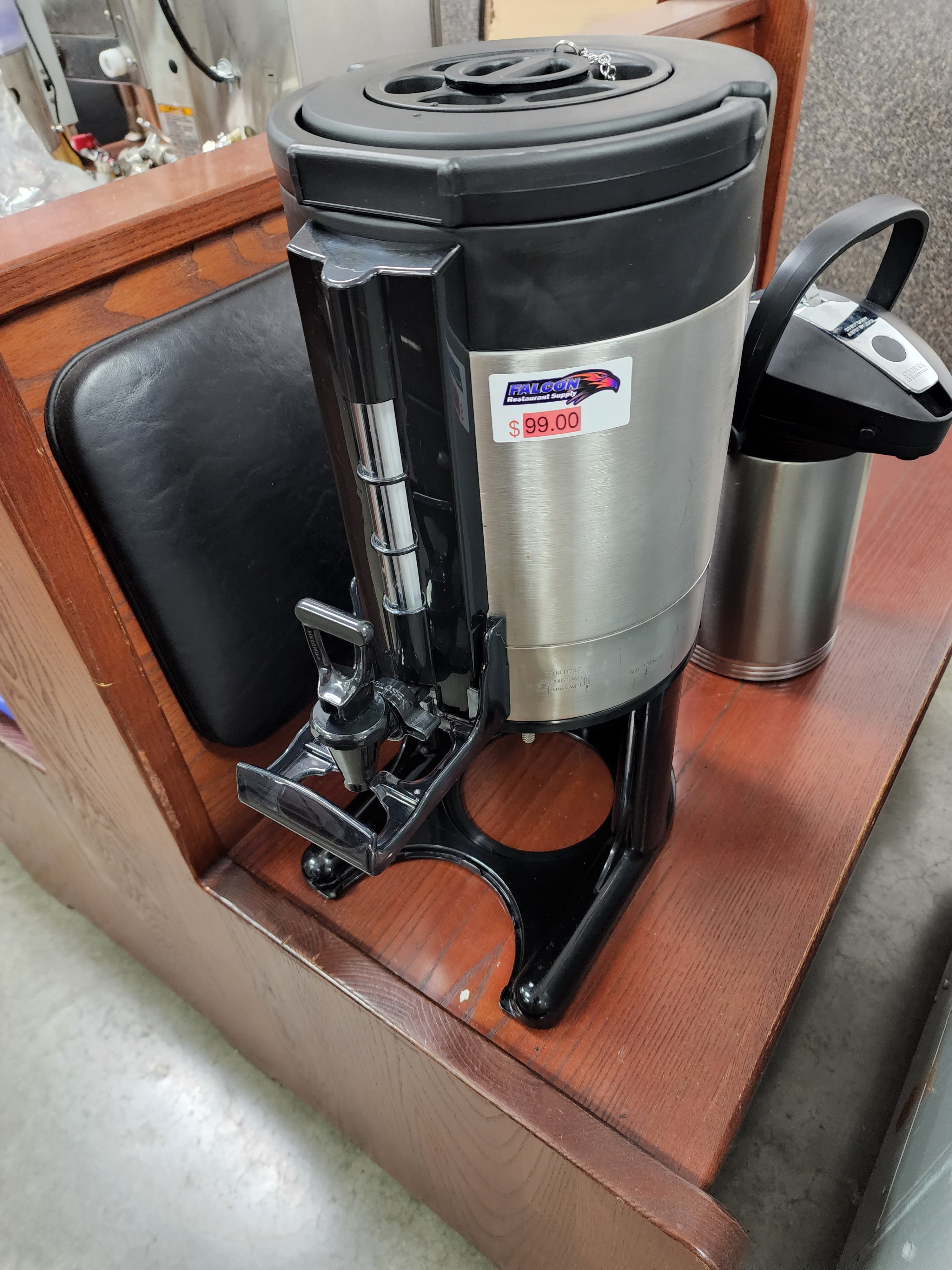 Used Service Ideas GIU1GV2 1 gal Thermal Coffee Satellite - Brushed Finish - Used