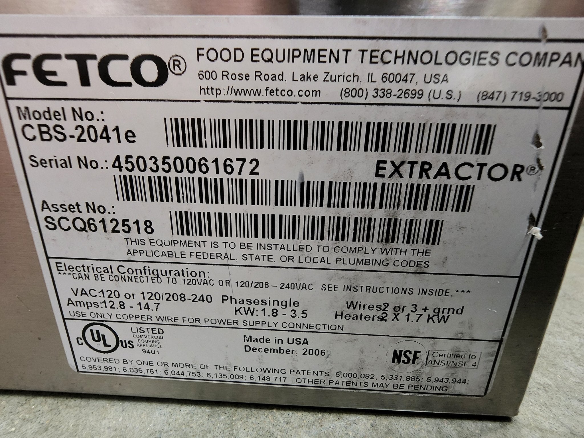 Used Fetco Extractor Series Single CBS - 2041e 1 Gallon Coffee Brewer Machine 120/208 - 240V - Falcon Restaurant Supply - 4