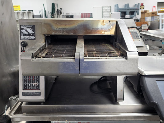 Hatco ITQ-1750 Conveyor Toaster, Two Separate Conveyors Each 6" Wide - Used