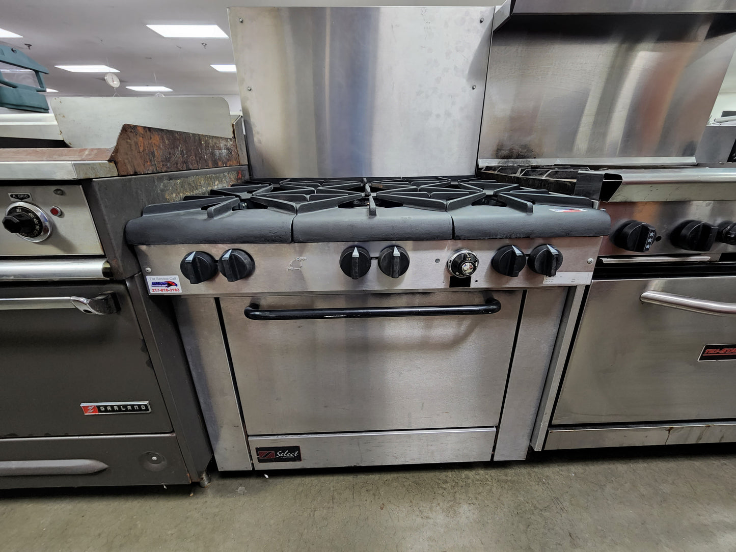 Used Southbend Select 6 Burner Cooktop Range and Oven Natural Gas