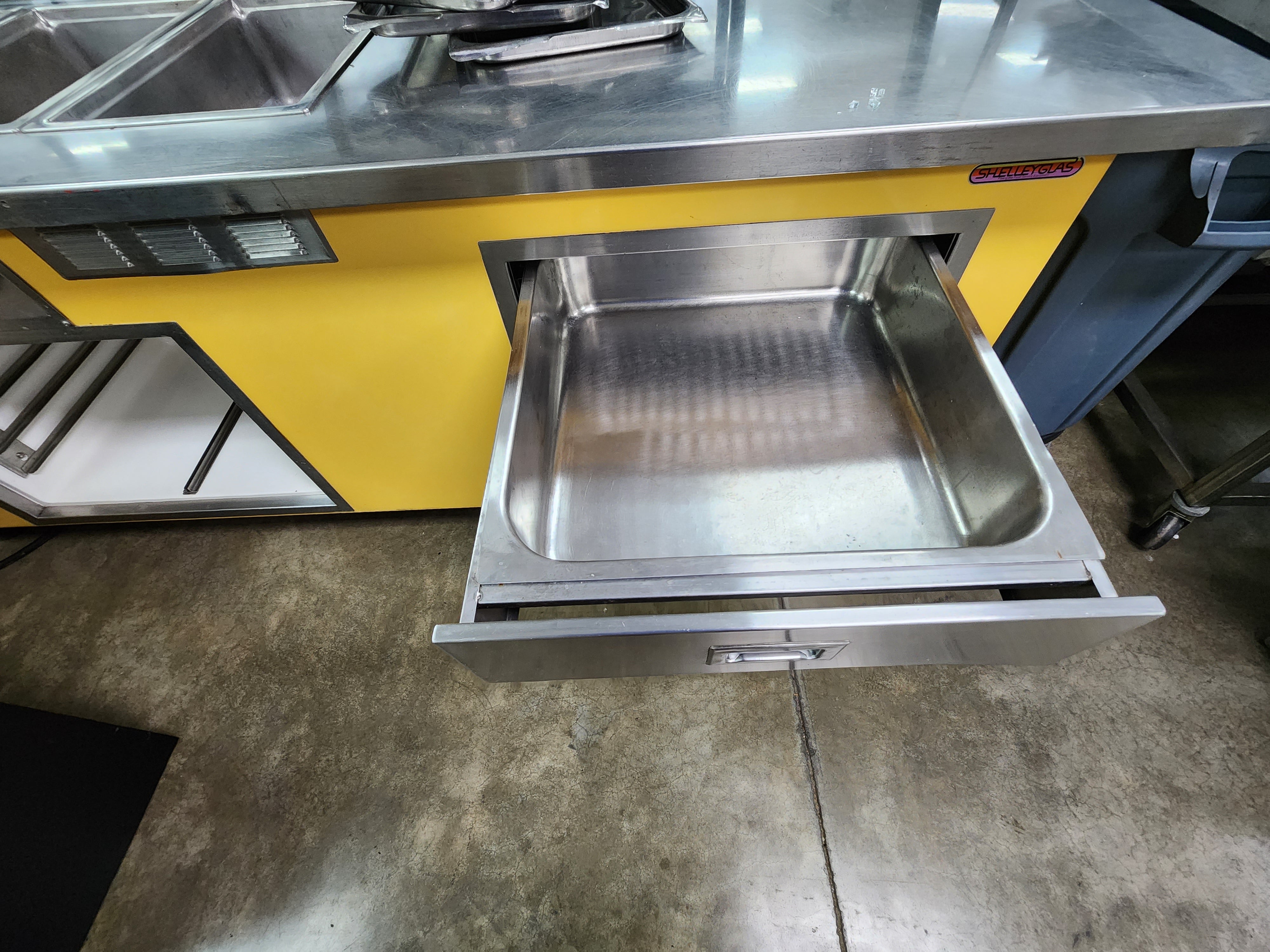 Used Delfield - ShelleyGlas 4 Open well Steam Buffet Server Table