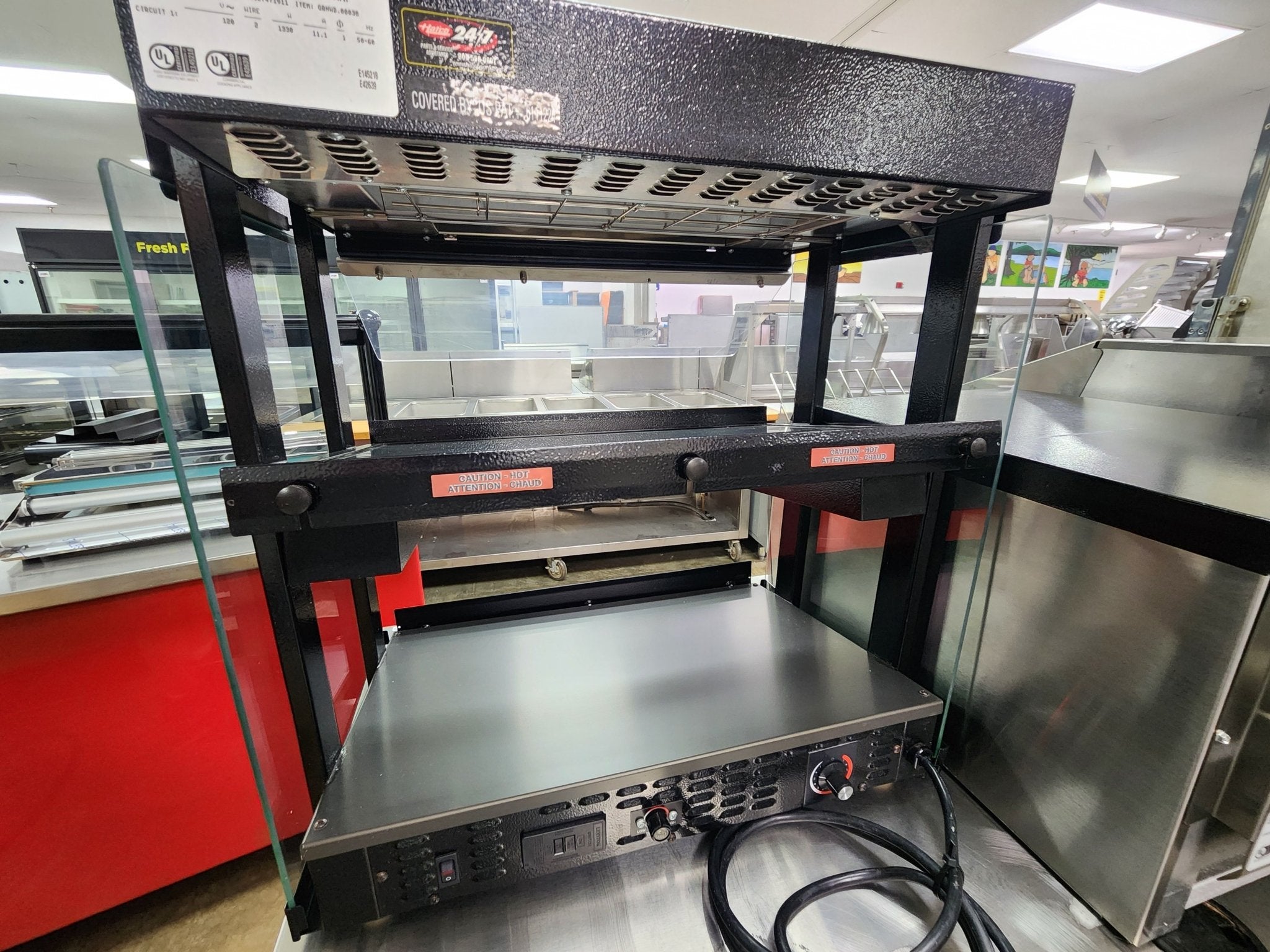 Used Hatco GRHW - 1SGDS Food Warmer Heated Holding Merchandiser Display 120V 1330W - Falcon Restaurant Supply - 2