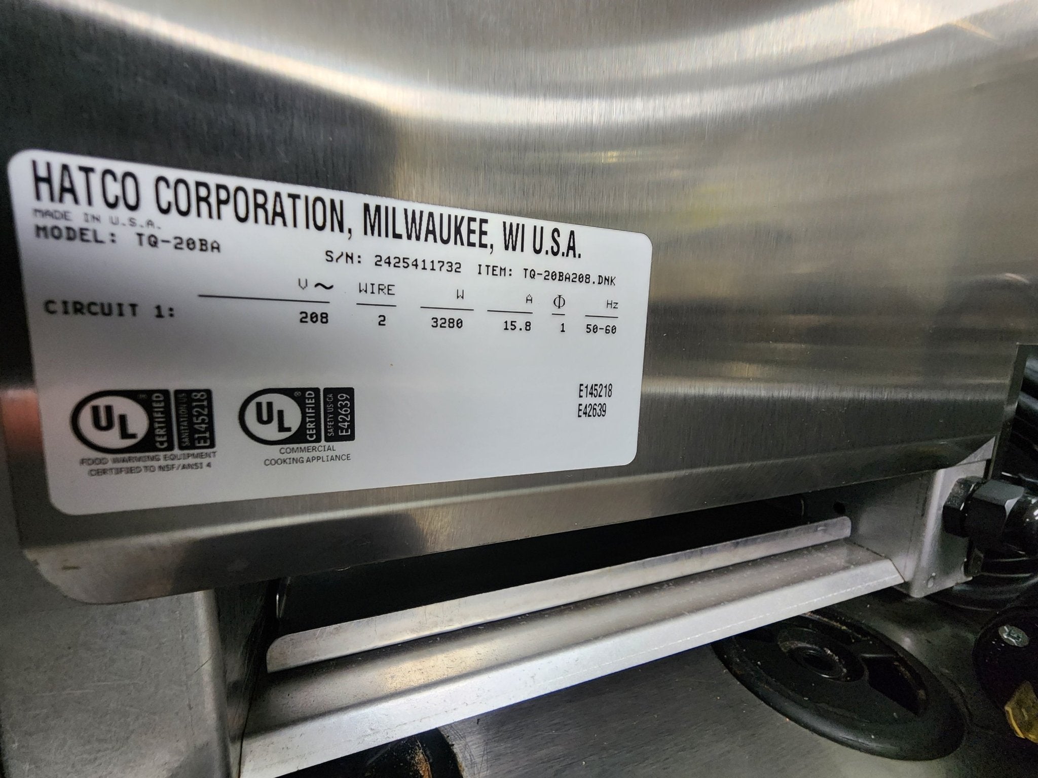 Used Hatco TQ - 20BA Conveyor Bagel and Bun Toaster Toasts on One Side Only 208V - Falcon Restaurant Supply - 3