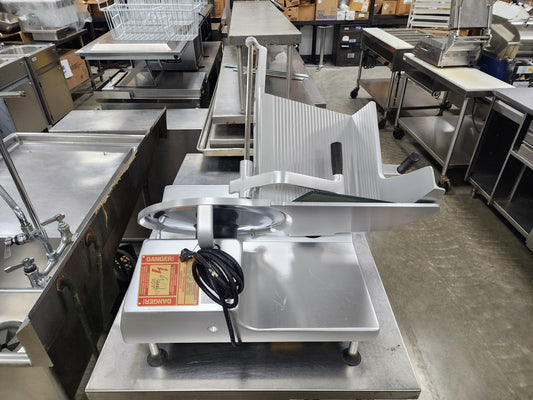 Used 12" Bizerba SE12 Manual Gravity Feed Deli Meat Slicer 120V