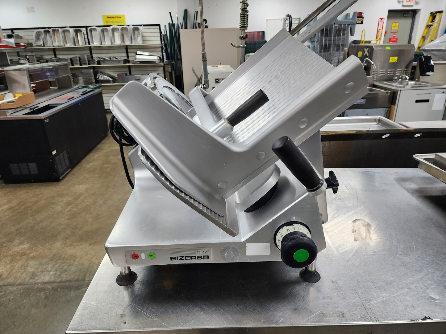 Used 12" Bizerba SE12 Manual Gravity Feed Deli Meat Slicer 120V