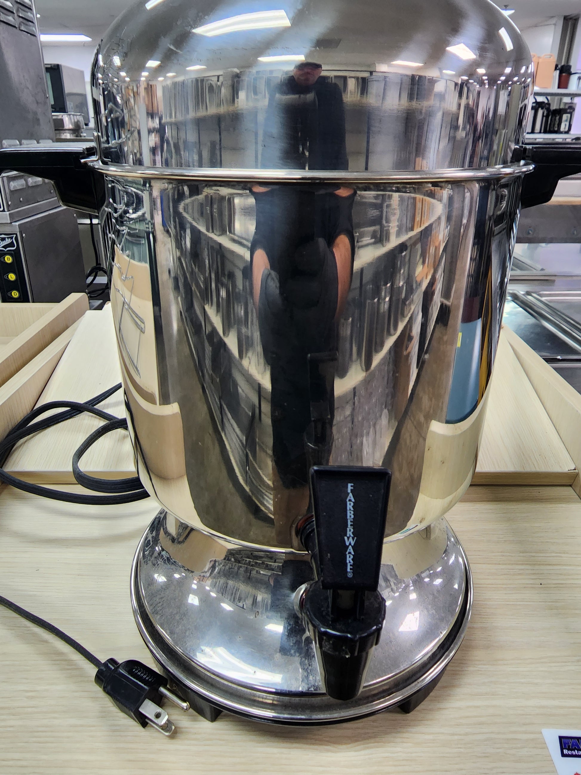 Vintage Farberware Model 130 Electric Urn Stainless Steel Coffee Maker 36  Cup