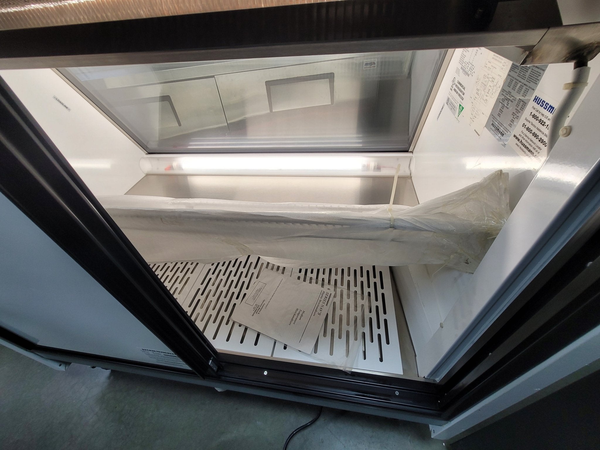 Used Hussmann NAV - 4 - High Volume Service Deli Merchandiser, Curved Glass - Falcon Restaurant Supply - 6
