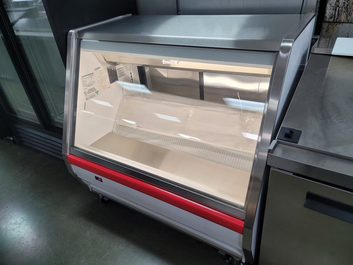 Used Hussmann NAV-4 - High Volume Service Deli Merchandiser, Curved Glass