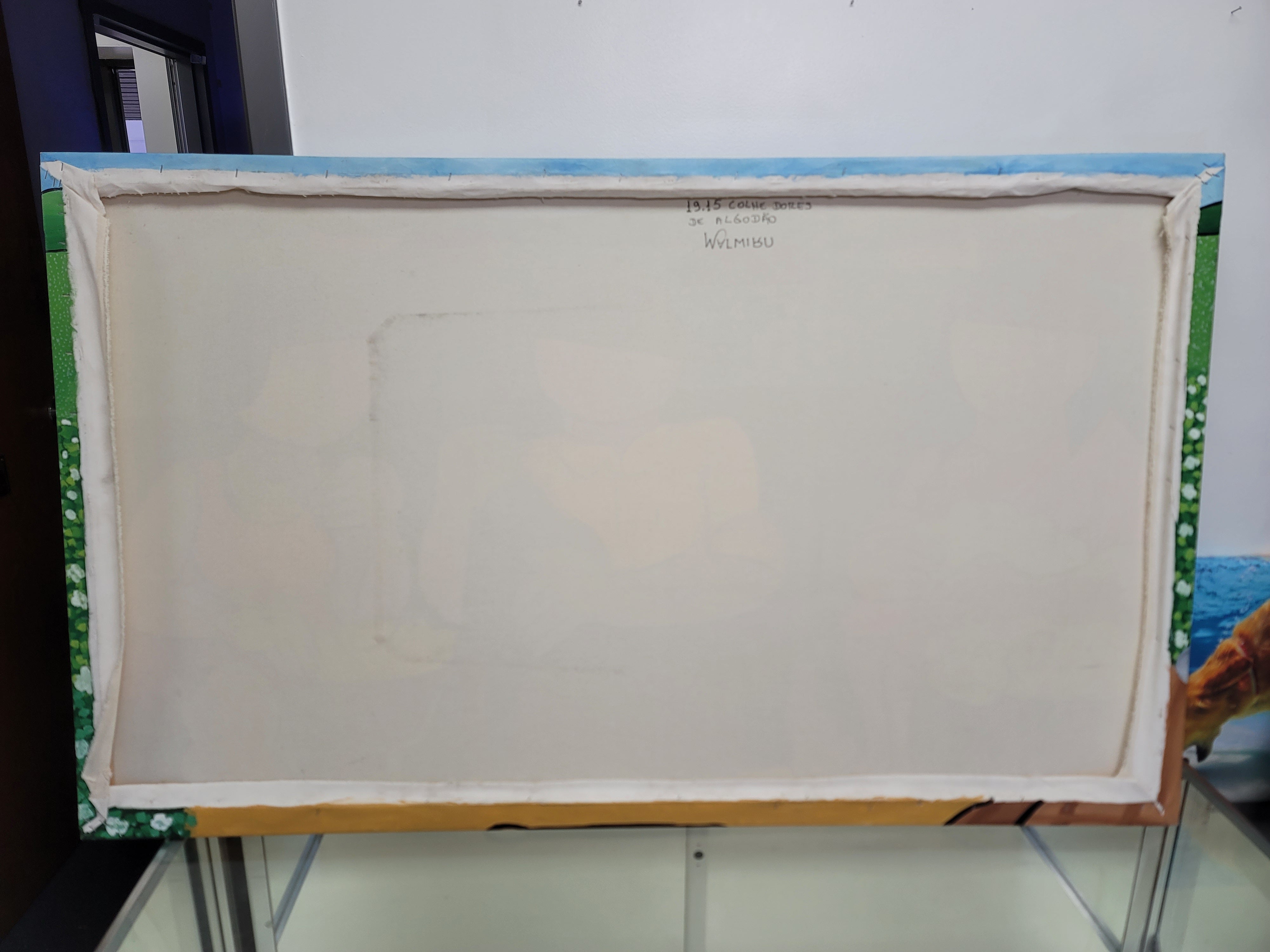 New Walmiru Original Faceless Painting on Canvas - Cotton Pickers 36" x 60"