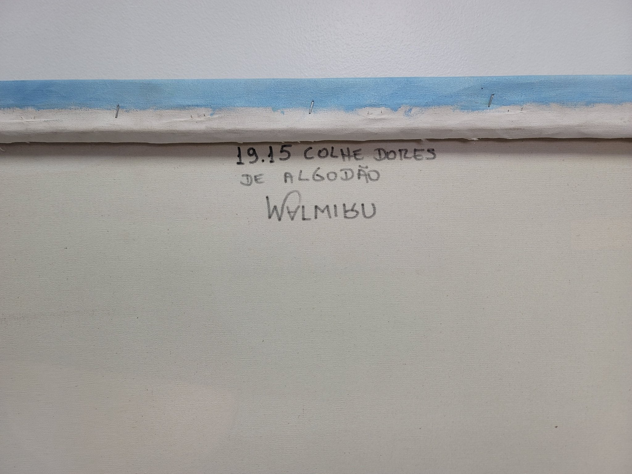 New Walmiru Original Faceless Painting on Canvas - Cotton Pickers 36" x 60" - Falcon Restaurant Supply - 2